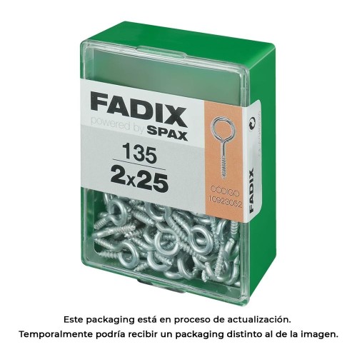 Hemrilla Cerrada Acero Zincado 2.0x25mm Caja 135 Unidades FADIX