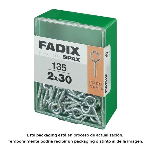 Hembrilla Cerrada Acero Zincado 2.0x30mm 135Unidades FADIX