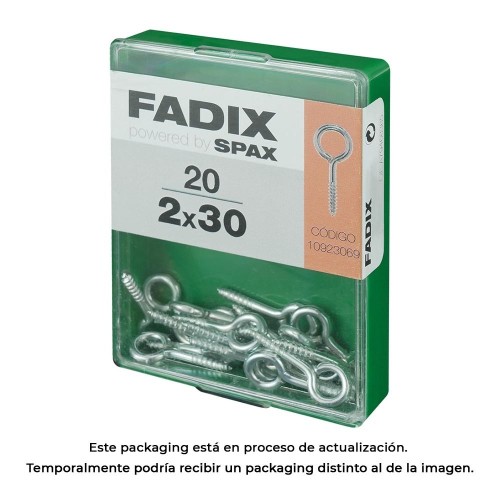 Hemdrilla Cerrada Acero Cincado 2.0x30mm 20 Unidades FADIX