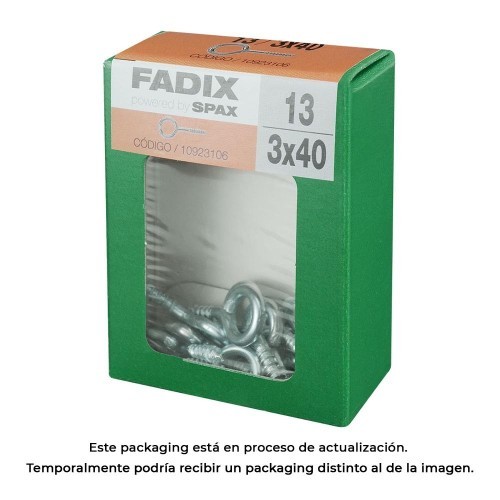 Hem brilla Cerrada Acero Cincado 3.0x40mm 13 Unidades FADIX