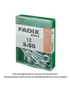 Hembrilla Cerrada Acero Cincado 3.0x50mm Caja 12 Unidades FADIX