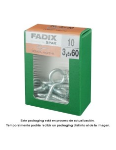 Hembrilla Cerrada Acero Cincado 3.5x60mm 10 Unidades FADIX