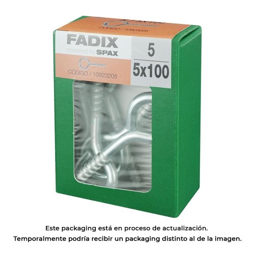 Hembrilla Cerrada Acero Cincado 5x100mm 5 Unidades FADIX