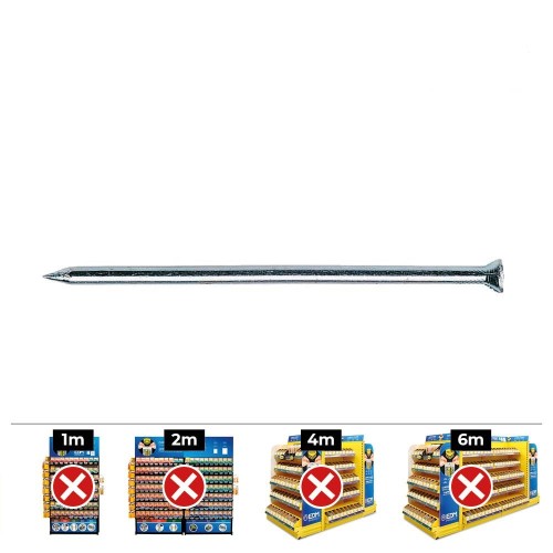 Puntas Acero Zincado 3.4x30mm 100 Unidades CELO