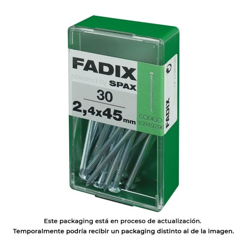 Clavo Acero 2.4x45mm Caja 30 Unidades FADIX