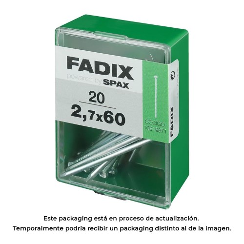 Clavo Acero 2.7x60mm 20 Unidades FADIX