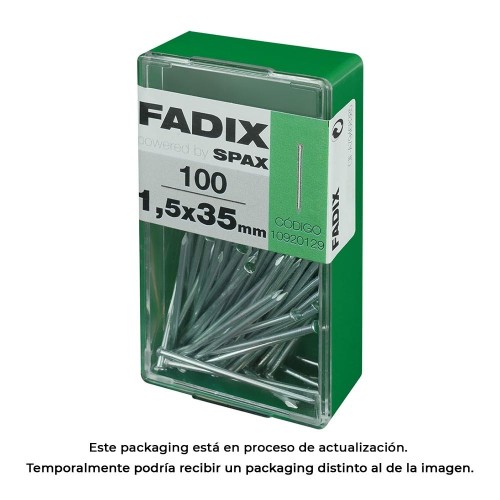 Clavo Acero 1.4x35mm Cabeza Reducida 100 Unidades FADIX