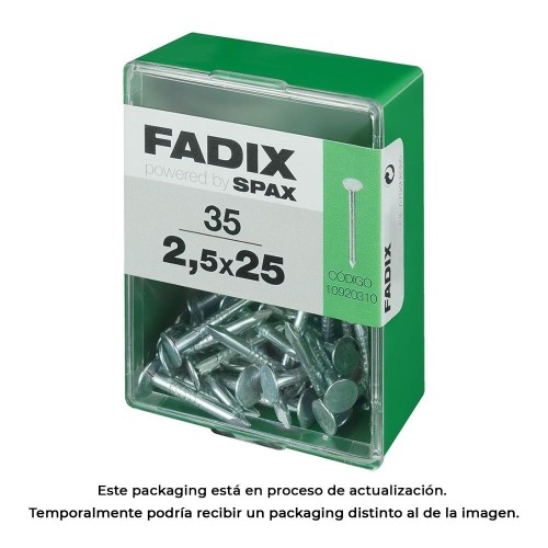 Clavo Acero 2.5x25mm Caja 35 Unidades FADIX