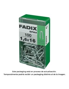Grampillones Acero Zincado 1.6x16mm 100 Unidades FADIX