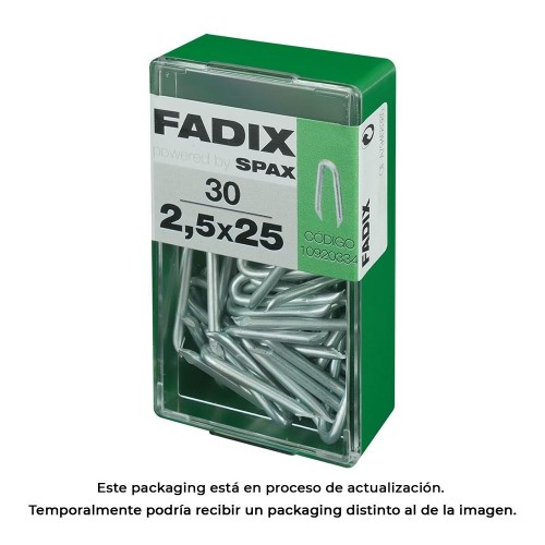Grampillones Acero Zincado 2.5x25mm Caja 30 Unidades FADIX
