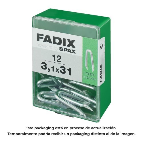 Caja Grampillones Cinc 3.1x31mm 12 Unidades FADIX Caja Grampillones Cinc 3.1x31mm 12 Unidades FADIX