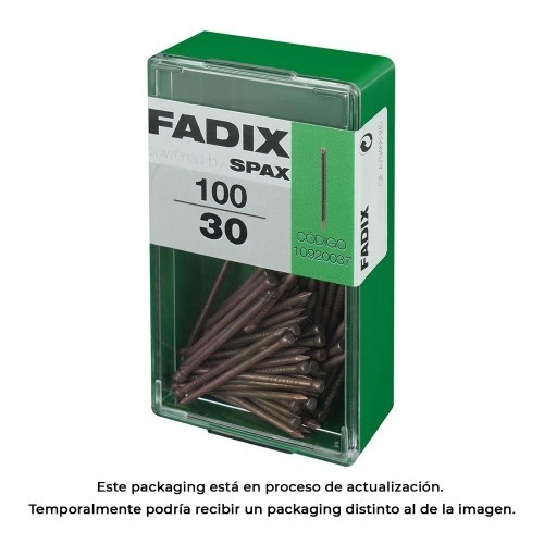 Clavo Acero 1.5x30mm 100 Unidades Rodapie FADIX