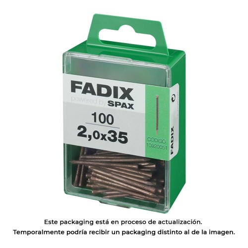 Clavo Acero 2.0x35mm Caja 100 Unidades Rodapié FADIX