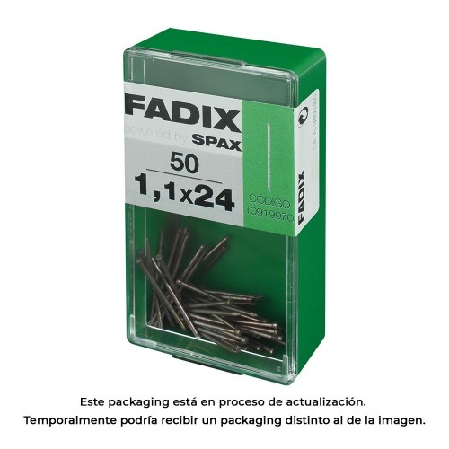 Clavo Moldura Acero 1.1x24mm 50 Unidades FADIX