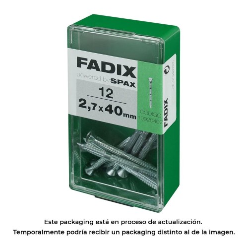 Clavo Estriado Acero 2.7x40mm Caja 12 Unidades FADIX
