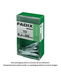 Clavo Estriado Acero 3.5x35mm Caja 10 Unidades FADIX