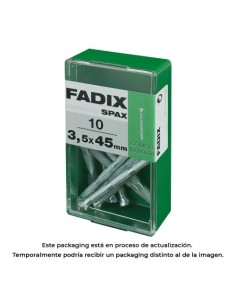 Clavo Acero Estriado 3.5x45mm Caja 10 Unidades FADIX