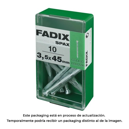 Clavo Acero Estriado 3.5x45mm Caja 10 Unidades FADIX