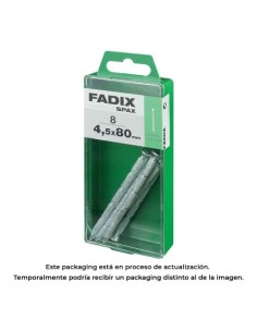 Clavo Acero Estriado 4.5x80mm 8 Unidades FADIX