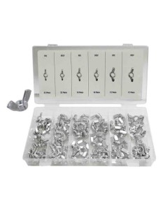 Kit Tuercas Mariposa Acero Tallas Varias 100Unidades BENSON