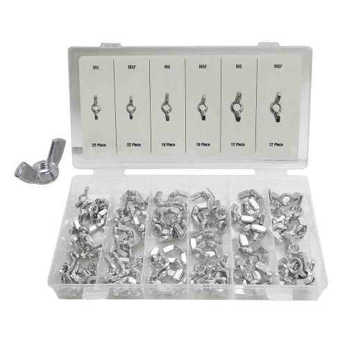 Kit Tuercas Mariposa Acero Tallas Varias 100Unidades BENSON