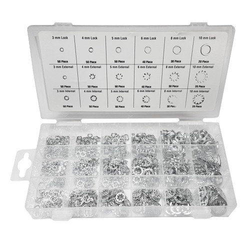 Set Arandelas Estriadas Acero 3mm 4mm 5mm 6mm 8mm 10mm Varias Medidas BENSON