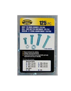 Set Tornillos Con Tuerca 125Unidades BENSON
