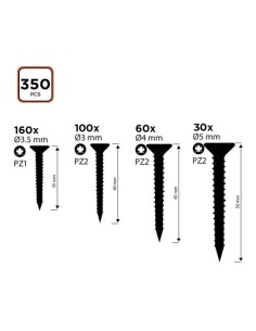 Tornillos Para Madera Acero Surtido BLACK+DECKER 2