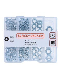 Surtido Tuercas 270Piezas BLACK+DECKER
