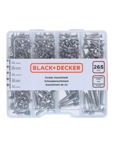 Set Tornillos Torx Acero 265Piezas BLACK+DECKER