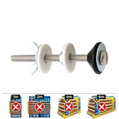 Tornillo Fijación Cisterna Acero Inoxidable M6x90 FCIS30 CELO