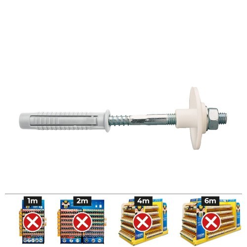 Kit Fijación Lavabo Tuerca Hierro 8x100mm CELO