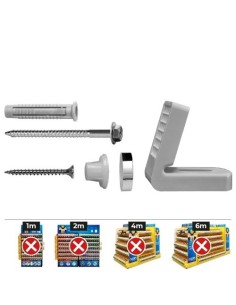 Fijación Horizontal WC Nylon Pack2 CELO