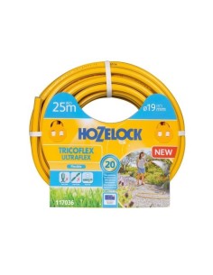 Manguera Jardín PVC Tricotada 25m 19mm Resistente Heladas Hozelock
