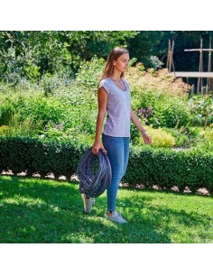 Kit Manguera Textil 15m Ø13mm Gris Con Conectores Gardena 2
