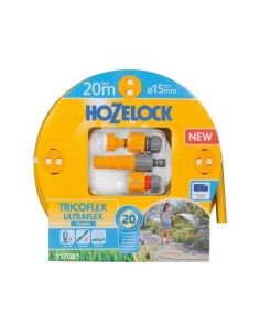 Kit Manguera Tricoflex PVC 15mm 20m Flexible Antidoblez HozeLOCK