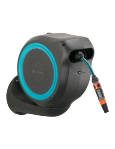 Portamangueras Automático 15m Azul Turquesa Accesorios Incluidos Gardena