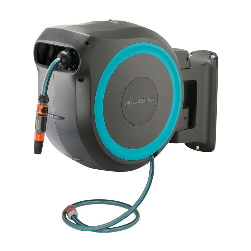 Portamangueras Automático 25m Azul Turquesa Accesorios GARDENA