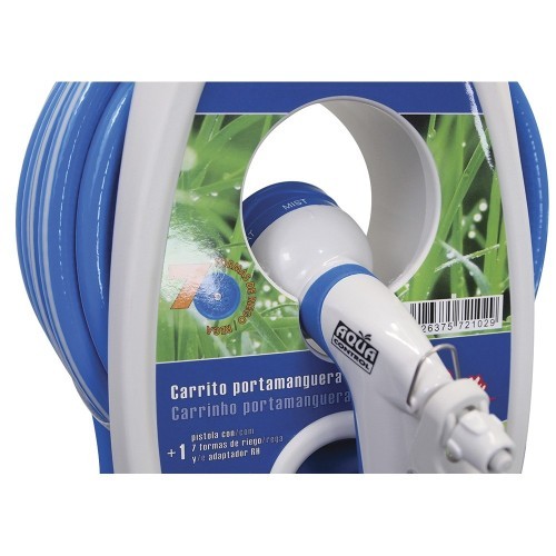 Carro Porta Manguera PVC 10m Ø8mm Pistola 7 Riegos Aqua Control Carro Porta Manguera PVC 10m Ø8mm Pistola 7 Riegos Aqua Control