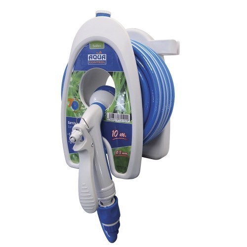Carro Porta Manguera PVC 10m Ø8mm Pistola 7 Riegos Aqua Control Carro Porta Manguera PVC 10m Ø8mm Pistola 7 Riegos Aqua Control