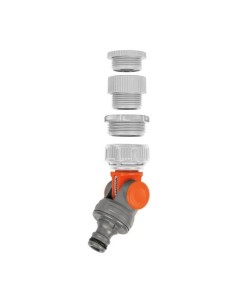 Conector Articulado Polipropileno Adaptadores 1pulg 34pulg 58pulg 12pulg Gardena
