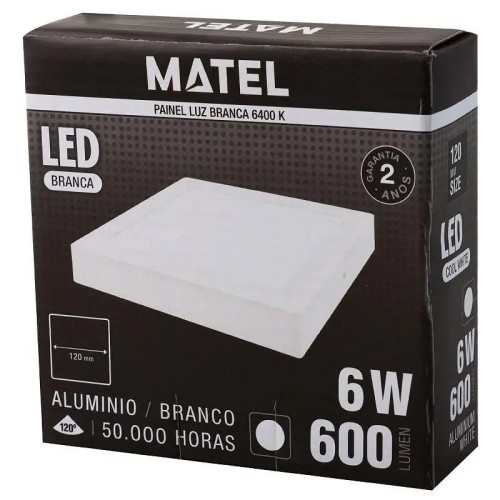 Downlight LED superficie cuadr.blanco 6W.(Fría, Cálida, Neutra) - 2 Downlight LED superficie cuadr.blanco 6W.(Fría, Cálida, Neutra) - 2