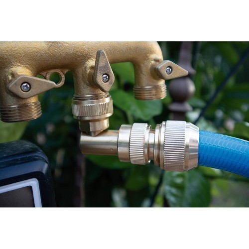 Adaptador Grifo Codo Latón Rosca Hembra 3/4 Pulgadas Aqua Control