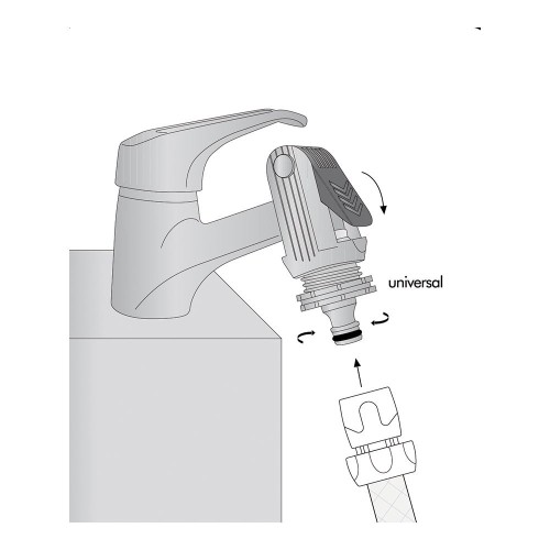Adaptador Universal Para Grifo Uso Doméstico C2025 Aqua Control