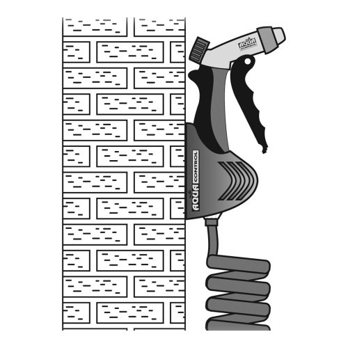 Colgador Plástico Para Manguera Helicoidal Negro Aqua Control