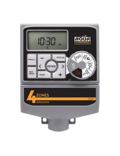 Programador Riego 4 Zonas LCD 1.5V Pilas 2xAA Aqua Control