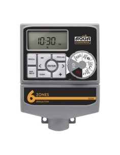 Programador De Riego Para 6 Zonas LCD 1.5V 2xAA Aqua Control