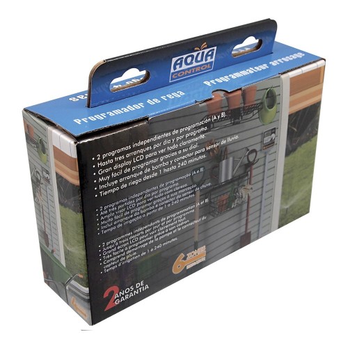 Programador De Riego Para 6 Zonas LCD 1.5V 2xAA Aqua Control