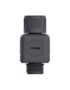 Caudalímetro Digital Conexión RH 3/4Pulgadas LCD Filtro Metálico Aqua Control 2