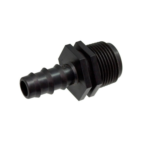 Adaptador Macho Polipropileno 16mm A Rosca 3/4 AntiuV Azul Blue Bird-Altadex